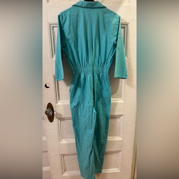 Ideas brand turquoise jumpsuit size small - Picture 2 of 9
